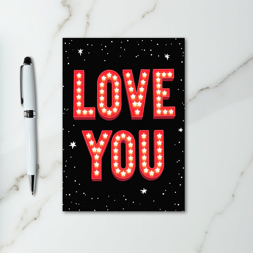 Love You Starry Card