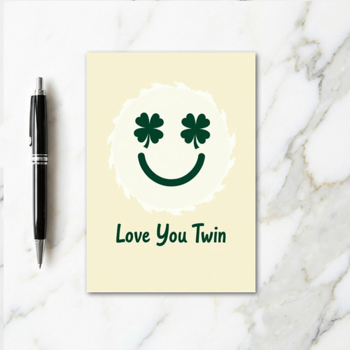 Love You Twin Shamrock Card