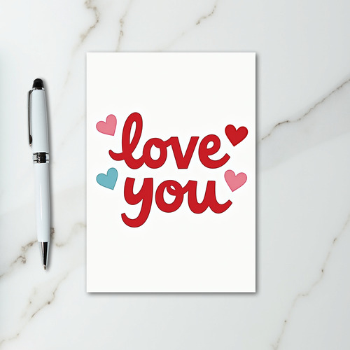 Love You Valentine Card