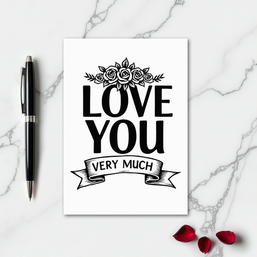 Love You Very Much Art Card