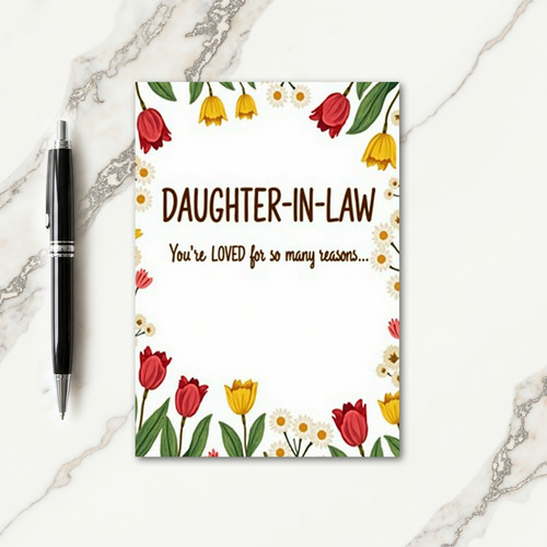 Loved Daughterinlaw Floral Card