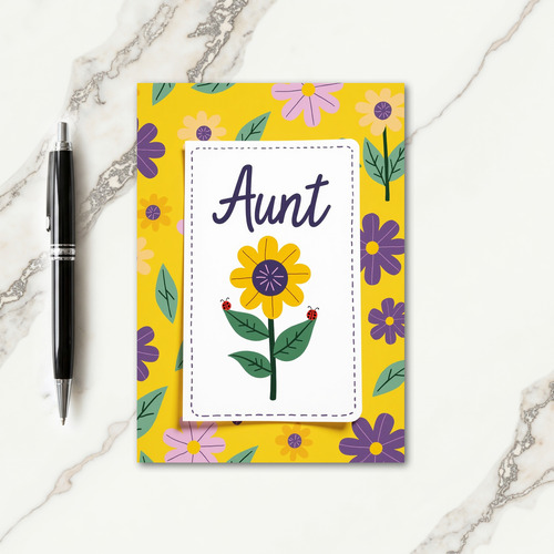 Lovely Aunts Day Art Card