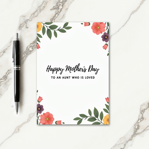 Lovely Aunts Day Greeting Card