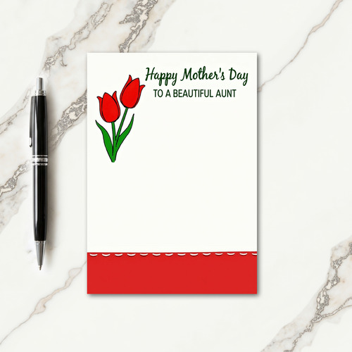 Lovely Aunts Floral Day Card