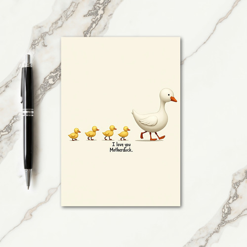 Lovely Avian Family Parade Card