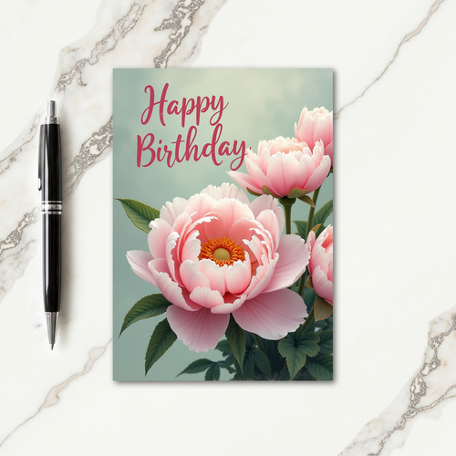 Lovely Birthday Petal Cluster Card