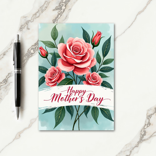 Lovely Blooms For Mom Card