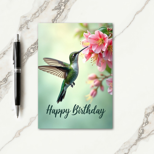 Lovely Blossom Bird Card