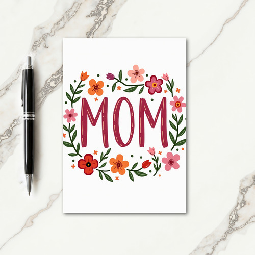 Lovely Blossoms Mom Tribute Card