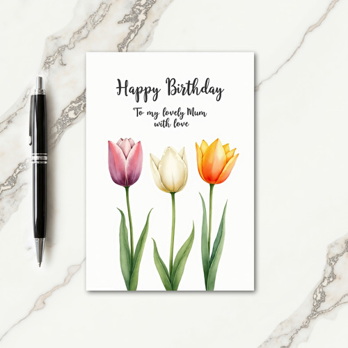 Lovely Botanical Birthday Card