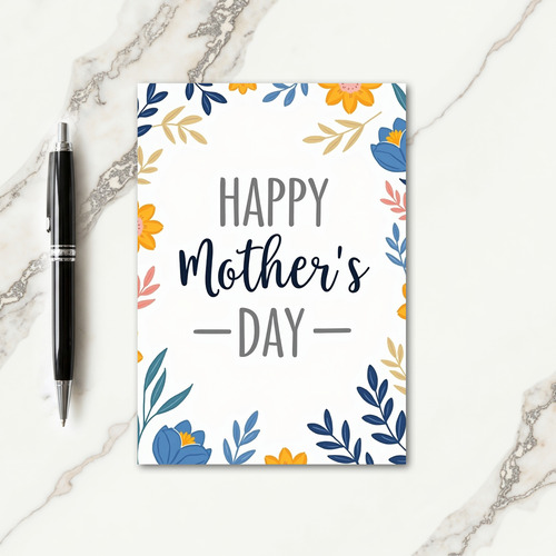 Lovely Botanical Mothers Day Card