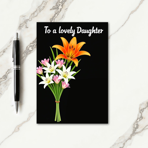 Lovely Daughter Mothers Memory Card