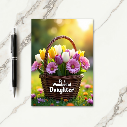 Lovely Daughters Day Bloom Card