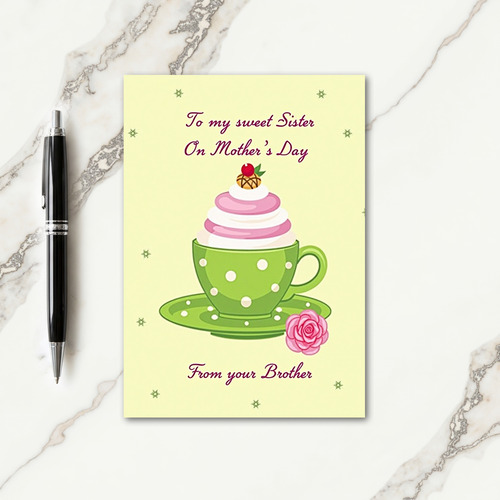 Lovely Dessert Mothers Day Card