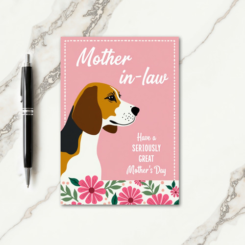 Lovely Dog Mothers Day Wish Card
