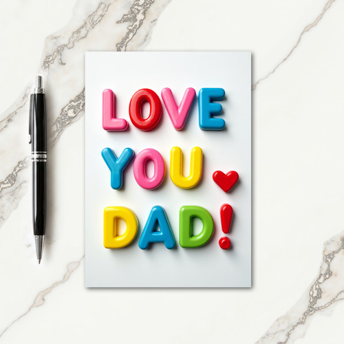 Lovely Fathers Day Letter Card