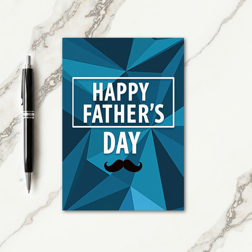 Lovely Fathers Day Polygon Card