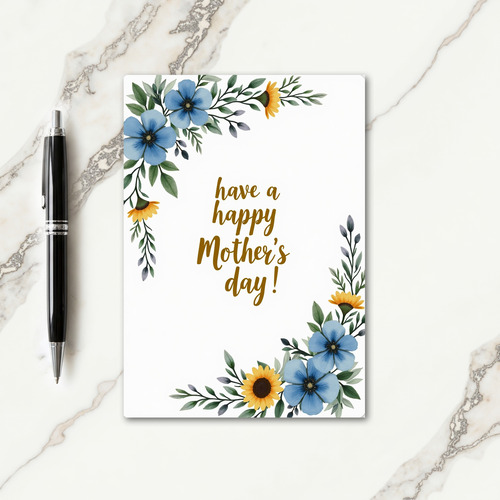 Lovely Floral Mothers Day Card