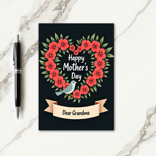 Lovely Foliage Mothers Day Card
