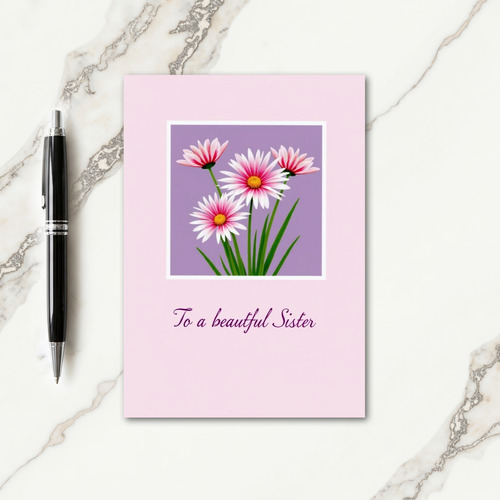 Lovely Fuchsia Floral Mother Card