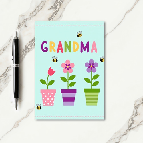 Lovely Grandmas Day Garden Card