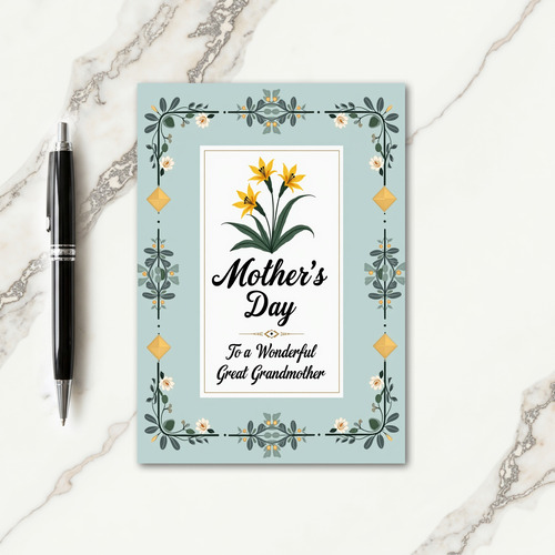 Lovely Grandmother Design Card