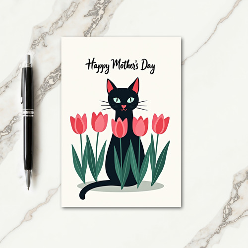 Lovely Kitty Mothers Day Card