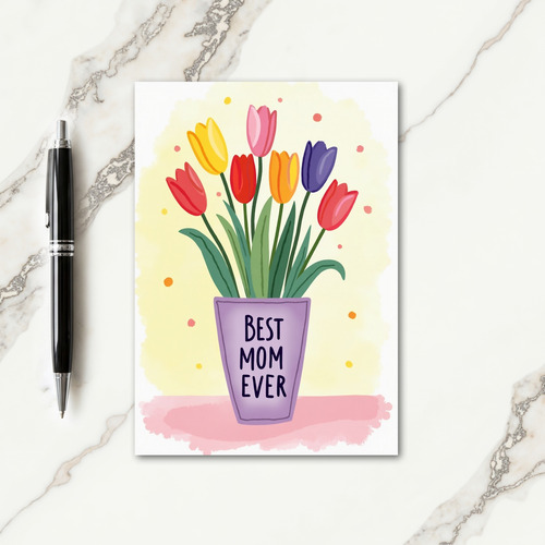 Lovely Mom Bouquet Of Blooms Card