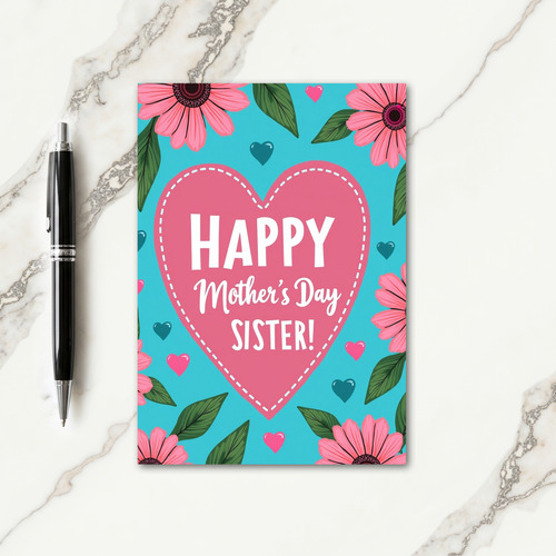 Lovely Mom Floral Heart Card