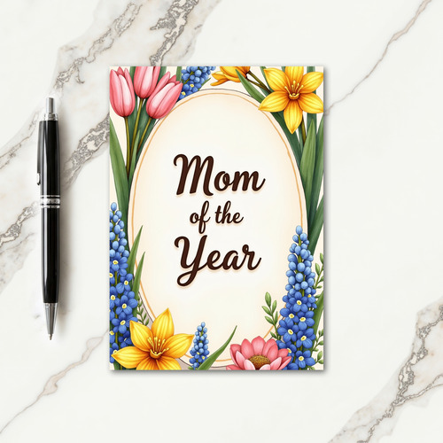Lovely Mom Floral Tribute Card