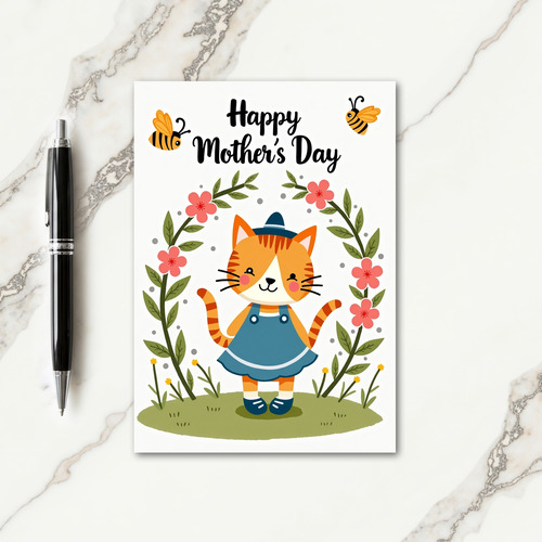 Lovely Mom Illustration Card