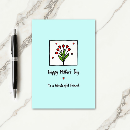 Lovely Moms Day Bouquet Card