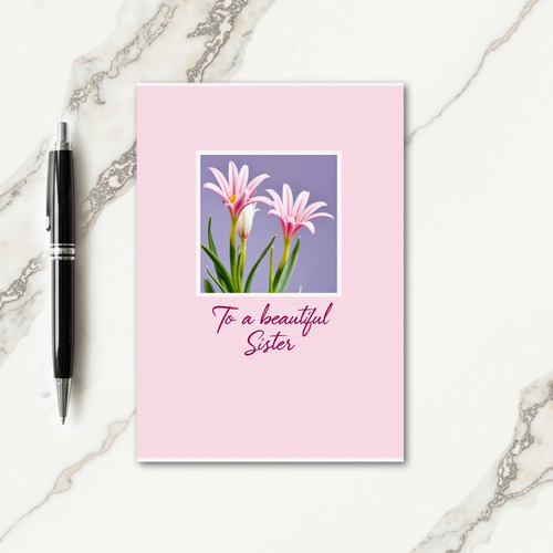 Lovely Moms Day Flower Card