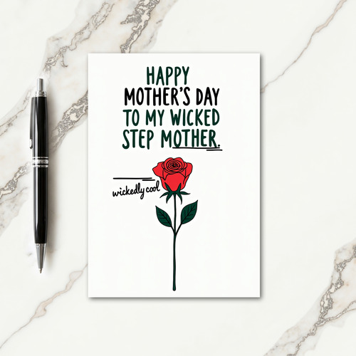 Lovely Moms Day Rose Image Card