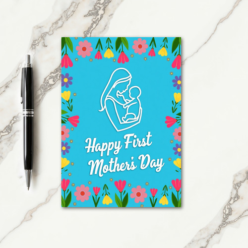 Lovely Mother And Child Art Card