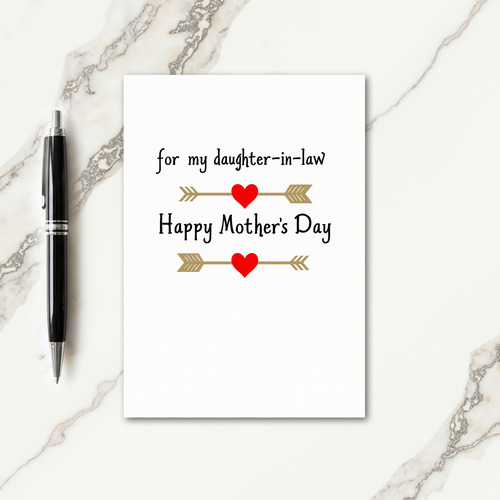 Lovely Mothers Day Arrow Card