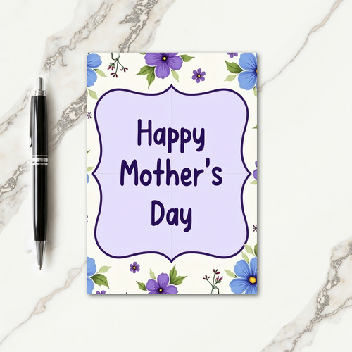 Lovely Mothers Day Bouquet Card