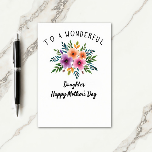 Lovely Mothers Day Floral Art Card