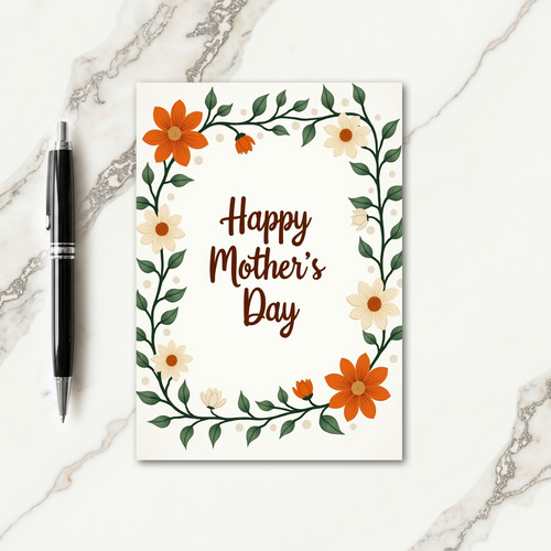 Lovely Mothers Day Floral Card