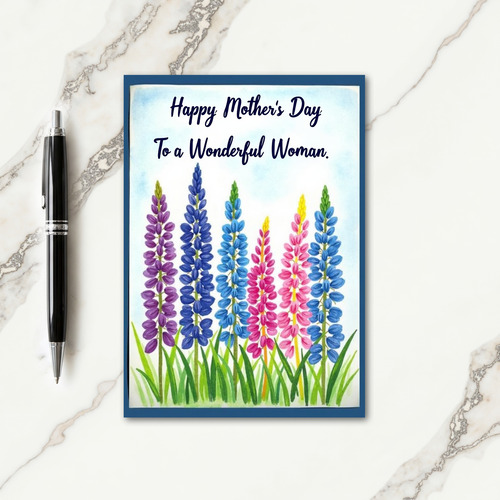 Lovely Mothers Day Flower Card