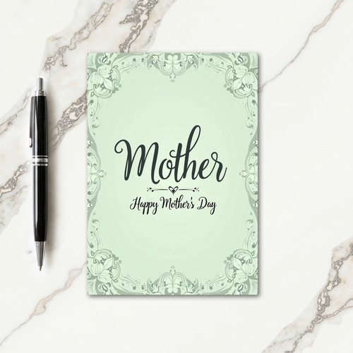 Lovely Mothers Day Heart Design Card