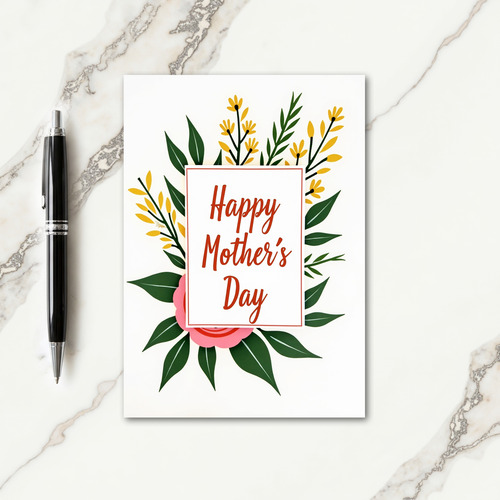 Lovely Mothers Day Leaf Card