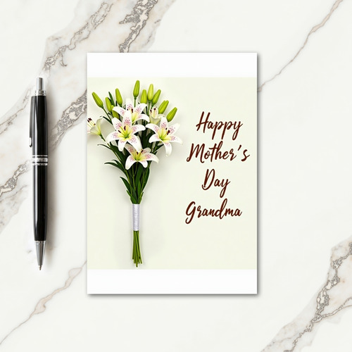Lovely Mothers Day Lilies Card