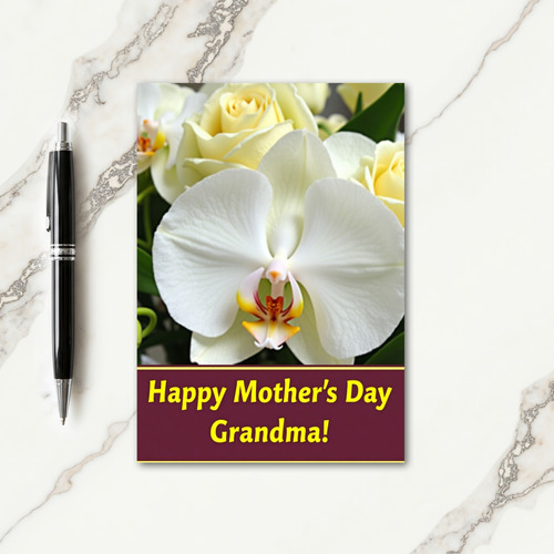 Lovely Mothers Day Orchid Card