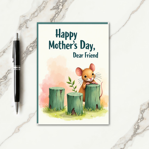 Lovely Mothers Day Peach Card
