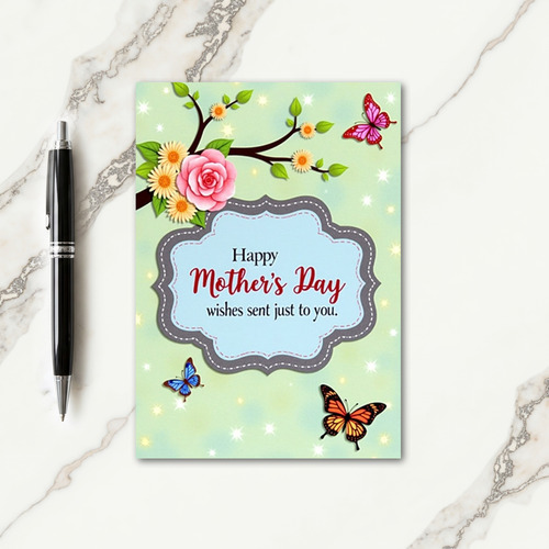 Lovely Mothers Day Rose Card