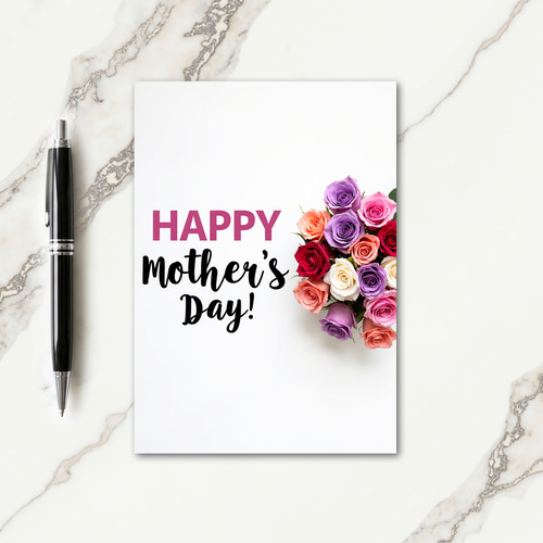 Lovely Mothers Day Roses Card