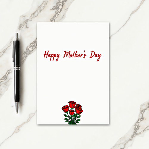 Lovely Mothers Day Script Card