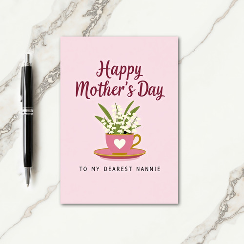 Lovely Mothers Day Teacup Card