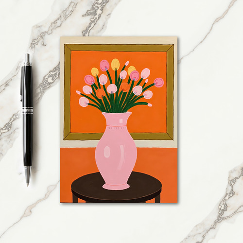 Lovely Mothers Day Vase Card